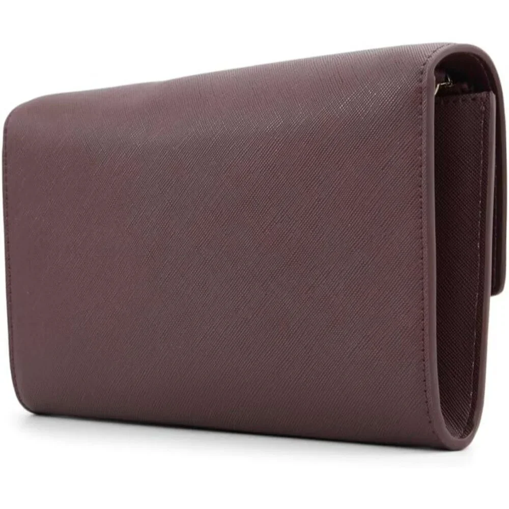 Women's Polyurethane Wallet on Chain Small Card Cash Holder Purse